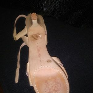 Cute Sandals with heel.  Really comfortable.